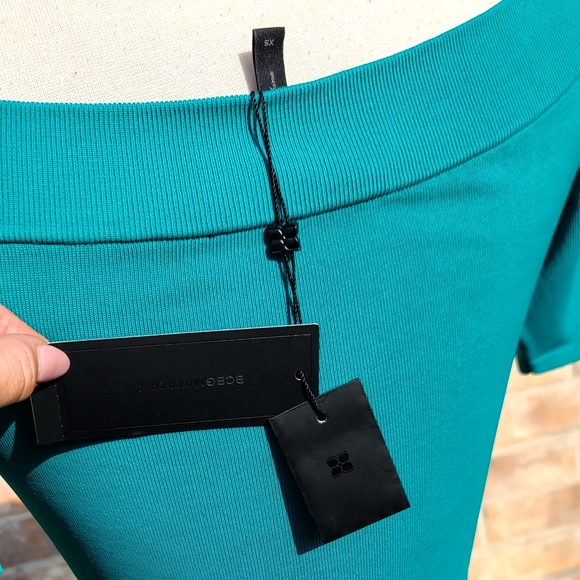 $228 NWT BCBGMaxazria emerald Agnese dress - Picture 6 of 9